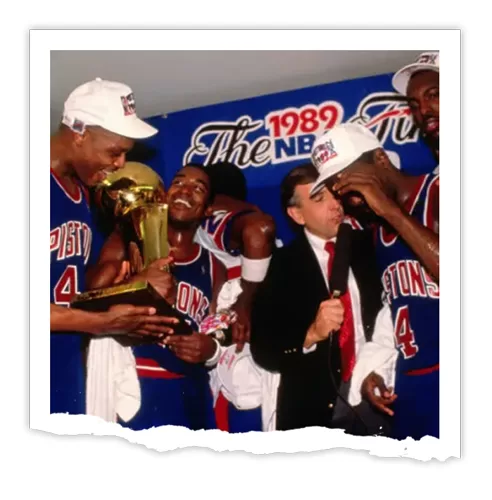 Detroit Pistons Win NBA Championship June 13 1989