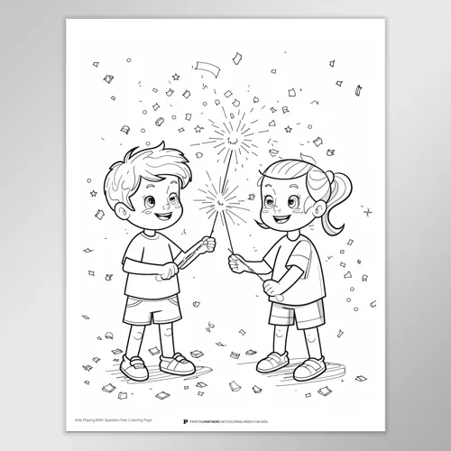 Independence Day Celebration Coloring Page